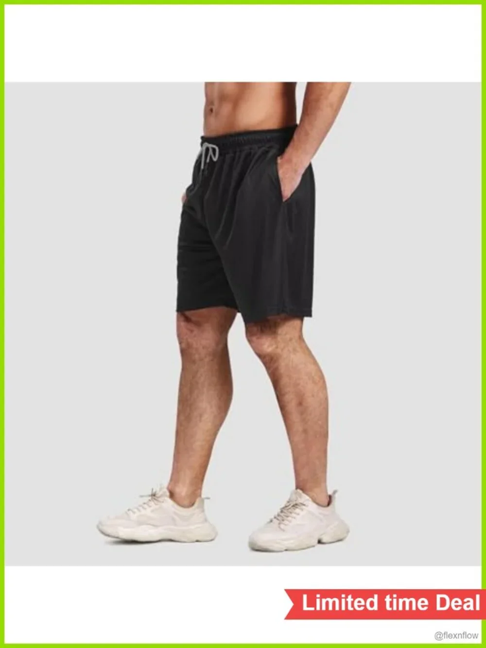 5 Pack Men's 7 Inch Quick Dry Athletic Shorts with Pockets & Drawstring